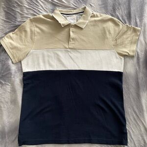 Denim & Flower Block Polo shirt